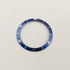 腕時計 修理交換用 社外部品 ベゼルインサート ブルー ドット 34×28mm【対応】オメガ シーマスター200 ボーイズ OMEGA プレボンド 互換