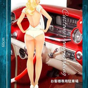 アメリカンシリーズ★お客様専用駐車場★お洒落!! アメリカンガレージ★大型60cm★メタル看板★新品★匿名配送