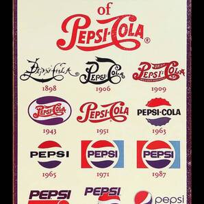 大型60cm★ペプシコーラ 歴代ロゴ★いろんな看板たくさんあります★素敵なお店やご自宅、アメリカンガレージにも★メタル看板★新品