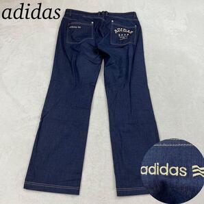 J310 美品 L アディダス デニムパンツ インディゴ メンズ