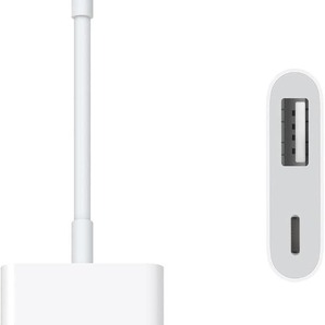 送料無料【訳あり・未使用品】Lightning USB-A 変換アダプタ【2in1 データ転送&充電】■OTG/USB3.0対応■iPhone ライトニング USB 変換