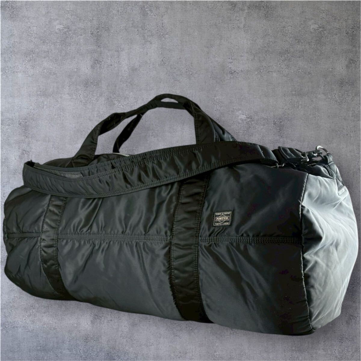 PORTERボストンバッグ/ブラック【未使用・タグ付き】 ポーター フラッグ 2WAYショートボストンバッグ 867-26869