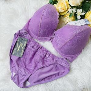 I85LL ブラジャー&ショーツ フリージア☆パープル