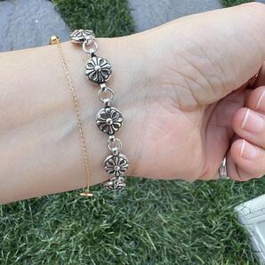 SLY シルバーブレスレット 喜平2チェーンブレスレット 18cm 刻印有り