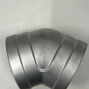 ☆未使用/半値以下処分価格☆ナゴヤ 45° エルボ 65A(2-1/2) 1個 (継手 ジョイント ステンレス SUS 工事 建設 建築 配管)