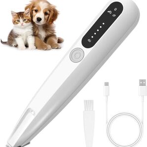 ペット用バリカン 犬 バリカン 猫 静音 LEDライト USB-C充電 2段階パワ調整 肉球 足裏 耳裏 顔周り