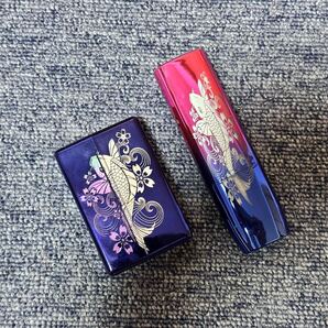 IQOS イルマ i ワン ケース アイコスイルマワン ケース iqosヒートスティック専用ケースレーザー彫刻 鯉 青ピンク