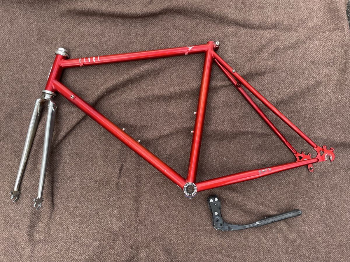 ビルダー ロードバイクフレーム 未塗装 メッキフォーク付き 直接引き取り希望 ビルダー ロードバイクフレーム 未塗装 メッキフォーク付き 直接