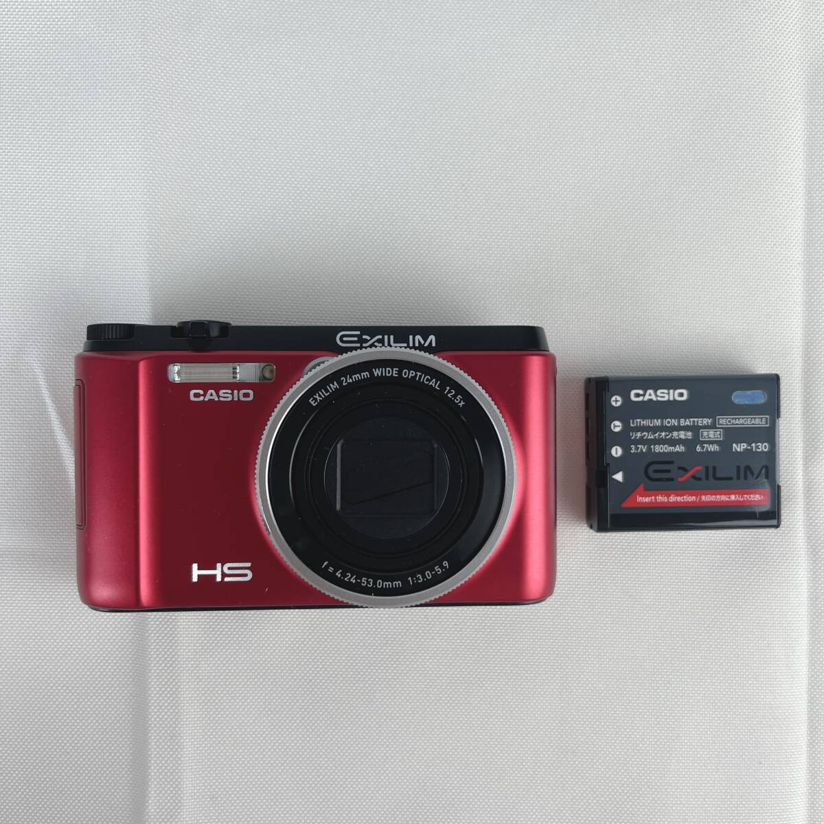 完品　CASIO EXILIM EX-ZR1000 　レッド 本体　専用ケース付 Casio Exilim EX-ZR1000 Digital Camera - Matte Red – ShutterHouse