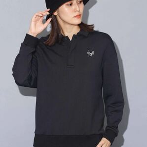 bpm beats per minute 2023AW ポロスウェット L ブラック ロゴ刺繍 上質素材 Polo Sweat L Black Logo Embroidery Premium