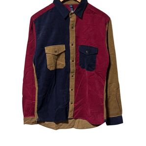 SILAS サイラス 切り返し コーデュロイシャツ 2 マルチカラー 日本製 カジュアル Patchwork Corduroy Shirt Multicolor Made in Japan 長袖