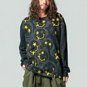 glamb スマイルスター ロングスリーブTシャツ ブラック Sサイズ Smile Star Long Sleeve T-Shirt Black Size S 長袖Tシャツ