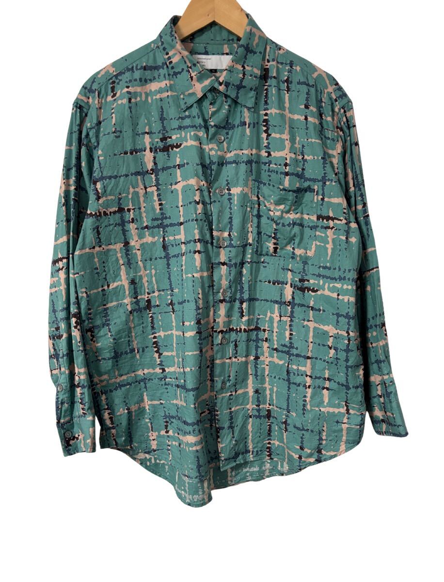 International Gallery BEAMS 抽象アート柄シャツ S 