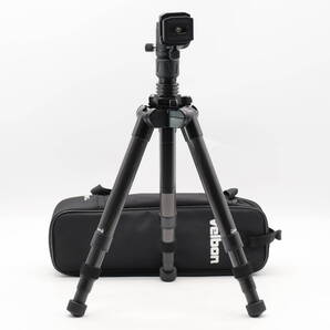 美品 Velbon トラベル三脚 ULTREK UTC-63 II AS 5段 ウルトラロック 脚径30mm 中型 自由雲台 (トルク調整対応) コマ止め方式