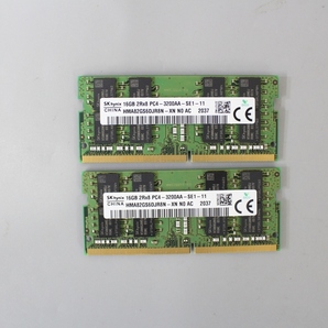●即決 hynix■2R×8 PC4-3200AA★ノートブック用メモリ 16GB×2枚 ① 動作確認済み 送料無料