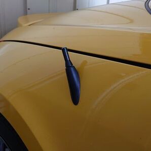 汎用 カーボン調超ショートアンテナ コペン ミラジーノ カスタム 取り付け実績有 おしゃれ ダイハツ トヨタ スズキ マツダ ホンダ 三菱 車