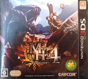 ♪♪★3DSゲームソフト★Monster Hunter 4★CAPCOM★NINTENDO 3DS★モンスターハンター4★中古★美品★長期保管品★♪♪