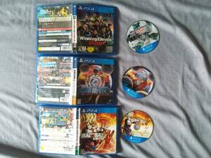 1 SONY PlayStation4 PS4 Winning Eleven 2018 地球防衛軍4.1 ドラゴンボール ゼノバース 3set