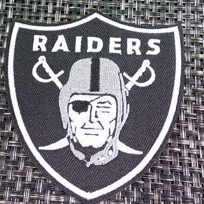 《LR黒RD》新品NFLラスベガス・レイダース Las Vegas Raiders侵略者 刺繍ワッペン◆アメフト アメリカンフットボール アメリカ サポーター