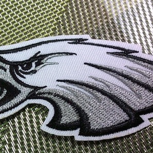《MX白頭鷲PE顔》球魂◆NFLフィラデルフィア・イーグルス Philadelphia Eagles刺繍ワッペン ◆アメリカ◎アメフト アメリカンフットボール