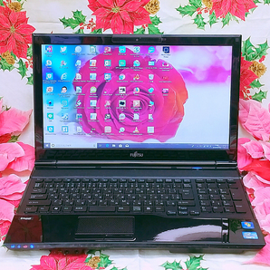 極上品/新品マウス/Windows11搭載/ブラック富士通Lifebook/2世代Corei3搭載/SSD256GB/8GB/iTunes/DVD焼き/特典/Office