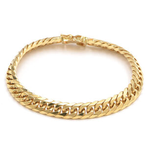 喜平ブレスレット 6面ダブル 内周16.9cm 全長18.5cm 26.9g K18YG 造幣局検定刻印 K18 イエローゴールド キヘイブレスレット 中古 送料無料