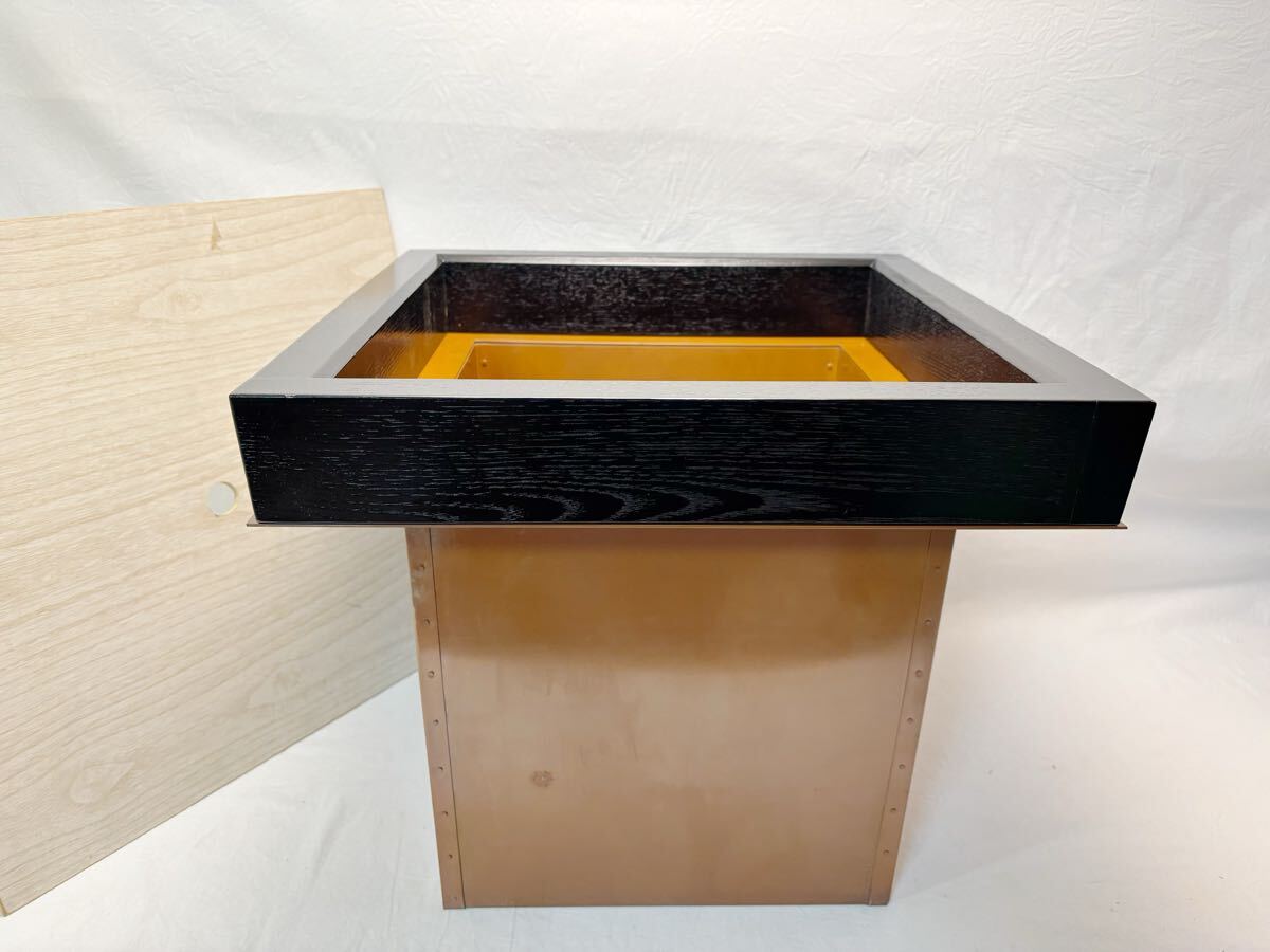 銅製角型炉 茶道具　茶室炉　銅製炉壇　未使用 銅製角型炉 茶道具 茶室炉 銅製炉壇 未使用