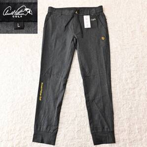 V4 新品 Men L アーノルドパーマーゴルフ グレー 薄手ストレッチ パンツ