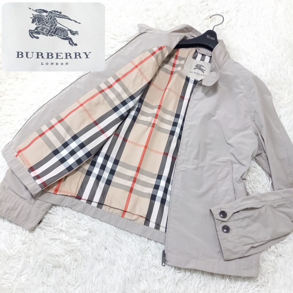 【vintage】バーバリーズ　ブルゾン　ジャケット　ノバチェック　ライナー付き i5yoOtjqzeen9EzbcOJ7bXpiShZ6Bp