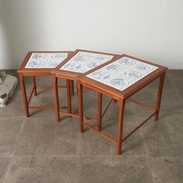タイルトップテーブル ヴィンテージ イギリス 長方形 タイルトップテーブル ヴィンテージ 長方形 イギリス 木製