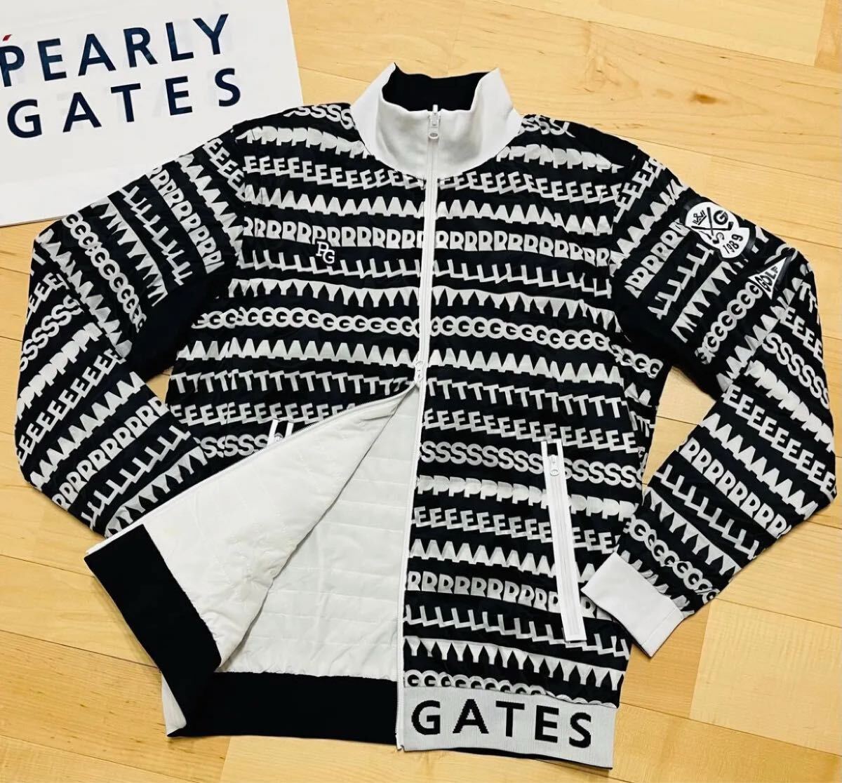 【新品未使用品】PEARLYGATESフルジップアップニットジャケット サイズ6 エアフィール×DIAPLEX フルジップアップニットジャケット｜PEARLY