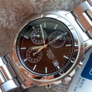 新品未使用 SEIKO セイコー クロノグラフ 逆輸入 海外モデル SND191P1 メンズ