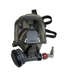 【米軍消防隊実使用品】アメリカ製 ガスマスク 防じん スモーク 実物 フルフェイスガード ミリタリー