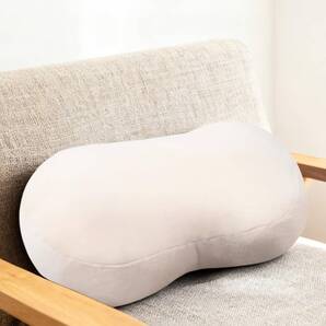 腰痛 クッション 腰枕 背もたれ 腰サポート もちもち 極上の肌触り ベージュ