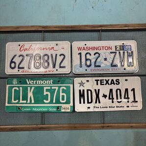 州違い4枚セットアメリカナンバープレート ライセンスプレート検)アメリカ雑貨ガレージ雑貨アメ車シボレーダッジフォード店舗什器88