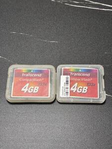 Transcend CFカード フォーマット済み 4GB ×133 2枚セット H72