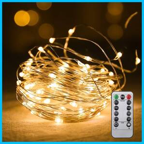 防水 防塵仕様 タイマー機能 屋外 点灯 室内 点滅 ガーデンライト 8モード リモコン付 正月 10m クリスマス 100球 結