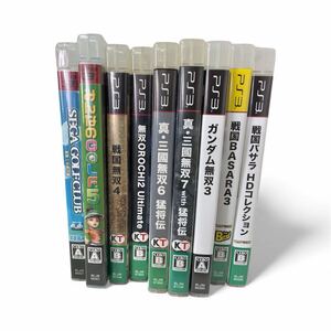 PS3 ソフト PlayStation3 プレステ3 ゲームソフト 戦国BASARA 三國無双 ガンダム無双 みんなのGOLF 等 9本まとめ売り (1118a31)