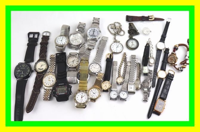 腕時計　まとめジャンク Yahoo!オークション -「ジャンク腕時計まとめて」の落札相場・落札価格