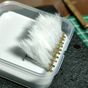 ■Rivers■BCマラブーストリーマー#10 ホワイト10本【種類】完成品フライ>管理釣り場・ソルトフライ>マラブーストリーマー