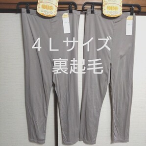 ①レディース インターウェア 裏起毛 ボトムス 4Lサイズ 2点 速乾素材