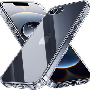 19. iPhone 16e 用 クリア ケース 透明 背面 強化ガラス 9H硬度 米軍MIL規格 SGS認証 傷つけ防止 薄型 黄変防止 ワイヤレス充電対応