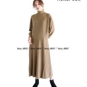 新品【送料無料】定価18500円■スコットクラブ MIREPOIX ミルポア■Ladyなフレアシルエット...♪タートルニットワンピ