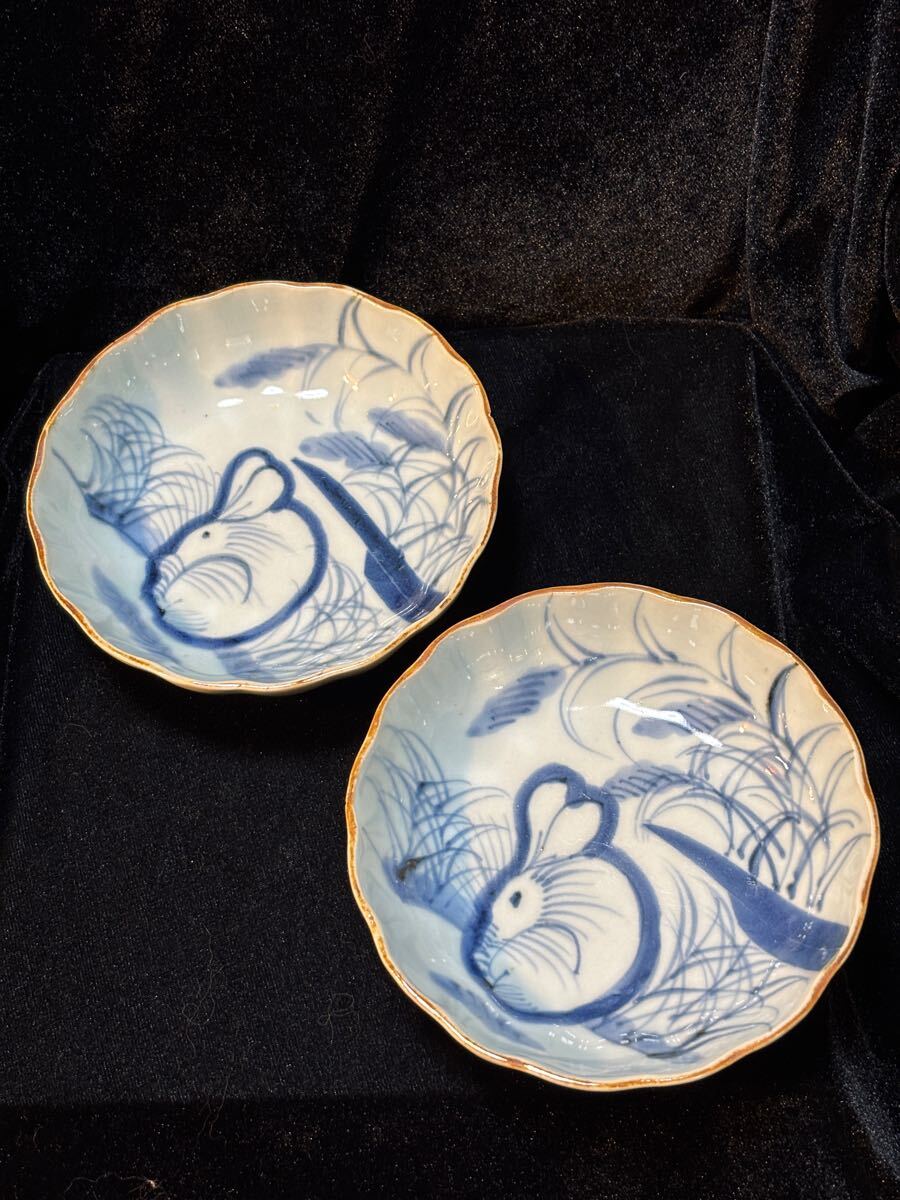 2025年最新】Yahoo!オークション -うさぎ 皿(染付)の中古品・新品・未