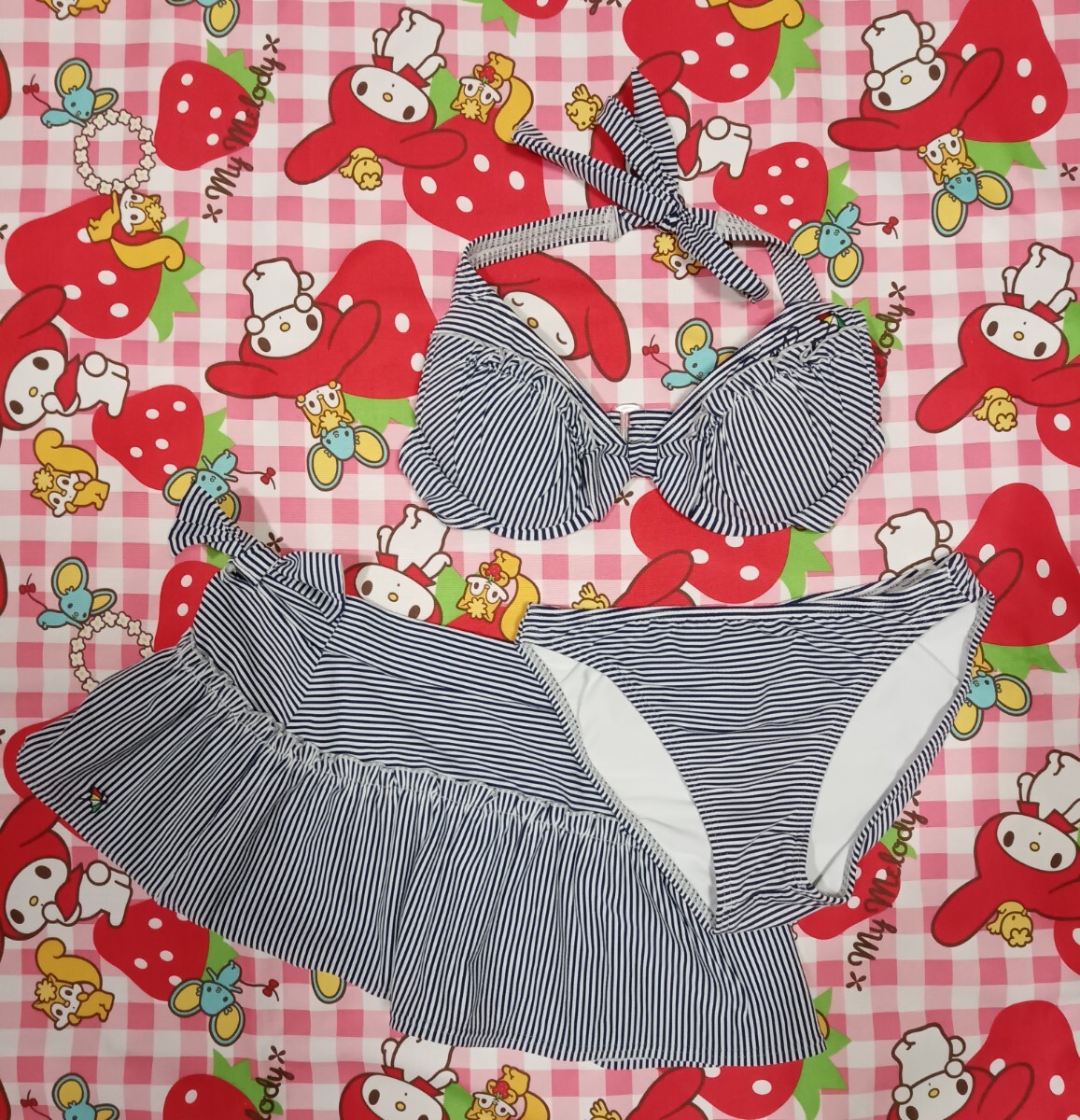 264 可愛いビキニ水着 ガールズ レディースМサイズ