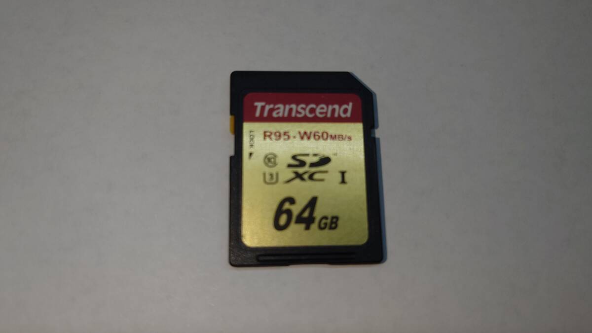 ★中古品・フォーマット済★Transcend SDXC UHS-I U3 Cla