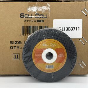 GouDou切断砥石105/1.2/15 WA/A46Q4BF 200枚切断砥石 鉄ステンレス金属用 両面補強 レヂボン 金の卵