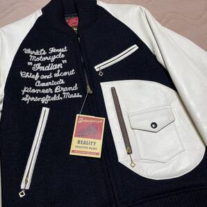 未使用Indian Motorcycleスタジャン (whitesville style eyes buco real mccoy's freewheelers toys mccoyコリンボjelado dry bones schott