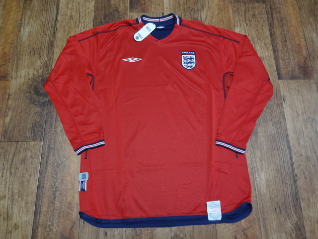 Umbro イングランド代表 02アウェイ Lサイズ 長袖 未使用品 イングランド代表 02 アウェイ 長袖 ユニフォーム UMBRO | 完売モデル