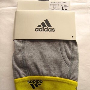*送料無料*新品*LL*アディダス*ボクサーブリーフ*前あき*グレー×イエロー*adidas*